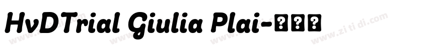 HvDTrial Giulia Plai字体转换